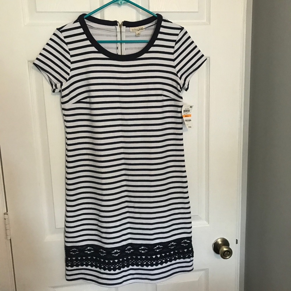 NWT Dress Maison Jules Embroidered